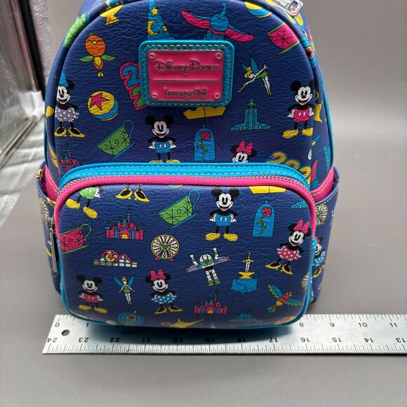 Loungefly Disney Parks Mini Backpack Disneyland 2024 Mickey Minnie Icons NWOT main image 12